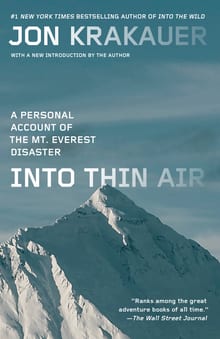 Into Thin Air: A Personal Account of the Mount Everest Disaster cover