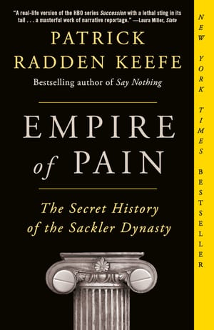 Empire of Pain: The Secret History of the Sackler Dynasty cover