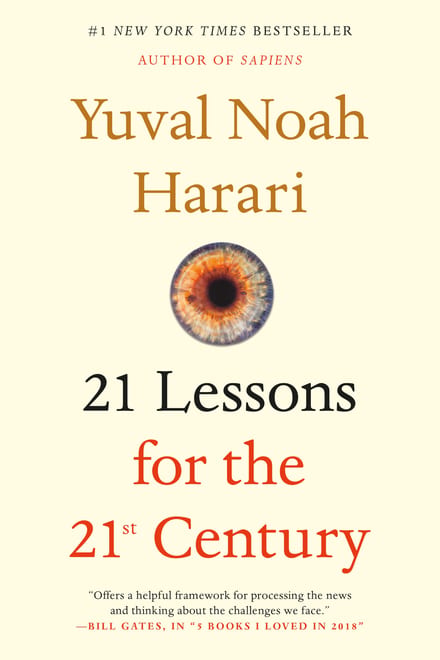 21 Lessons for the 21st Century cover