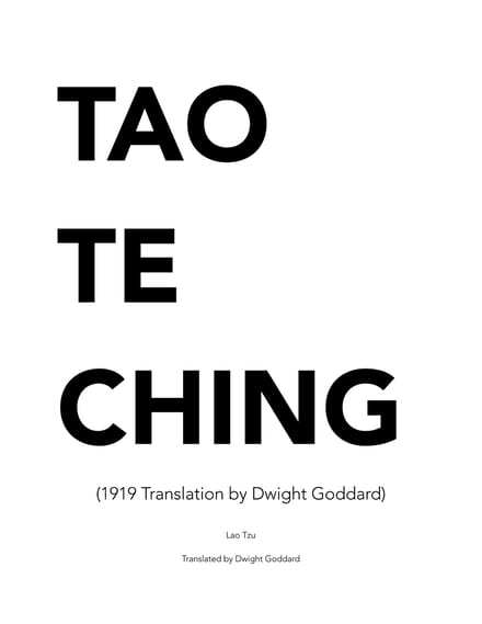Tao Te Ching cover